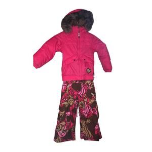𝗕𝗨𝗥𝗧𝗢𝗡 Girls kids ski jacket and pant 𝗦𝗘𝗧 US size 3/4
